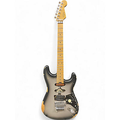 Used EVH Frankenstein Relic Silverburst Solid Body Electric Guitar
