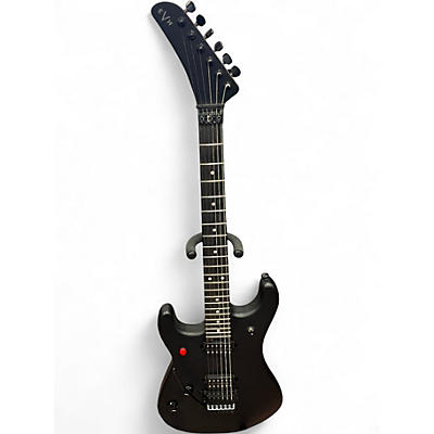 Used EVH Left-Handed 5150 Deluxe Series Stealth Black Solid Body Electric Guitar