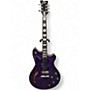 Used EVH SA-126 Special Transparent Purple Hollow Body Electric Guitar Transparent Purple