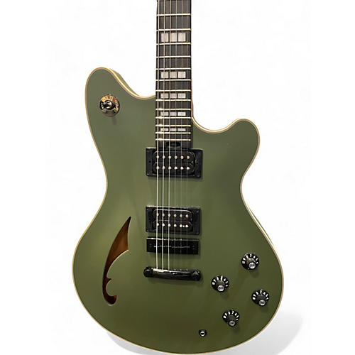 Used EVH SA126 Royal Olive Hollow Body Electric Guitar Royal Olive