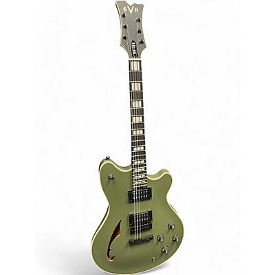 EVH Used EVH SA126 Special Matte Army Green Hollow Body Electric Guitar