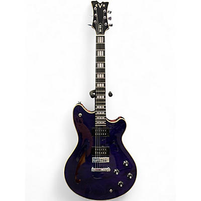 Used EVH SA126 Special Trans Purple Hollow Body Electric Guitar