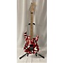 Used EVH Used EVH STRIPED SERIES RED WITH BLACK STRIPES RED AND BLACK Solid Body Electric Guitar RED AND BLACK