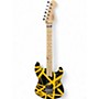 Used EVH Stripe Series  Black and Yellow Solid Body Electric Guitar Black and Yellow