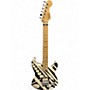 Used EVH Stripe Series Circles Black and White Solid Body Electric Guitar Black and White