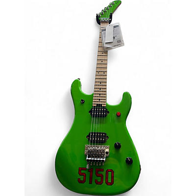 Used EVH Striped Series 5150 Apple Green Solid Body Electric Guitar
