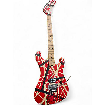 Used EVH Striped Series 5150 RED Solid Body Electric Guitar