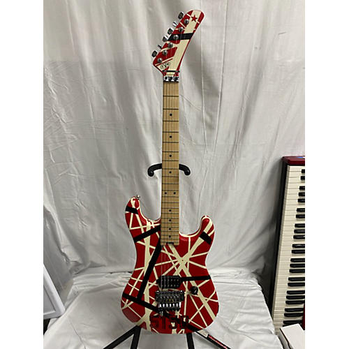 EVH Used EVH Striped Series 5150 Red Solid Body Electric Guitar Red