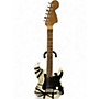 Used EVH Striped Series 78 Eruption Black and White Solid Body Electric Guitar Black and White
