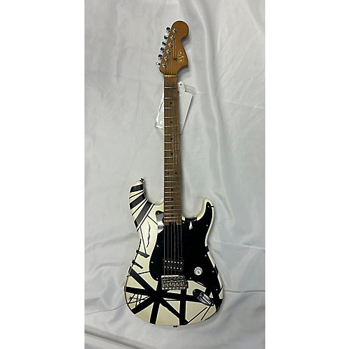 EVH Used EVH Striped Series 78 Eruption Guitar Black And White Solid Body Electric Guitar Black and White