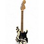 Used EVH Striped Series 78 Eruption White with Black Stripes Relic Solid Body Electric Guitar White with Black Stripes Relic