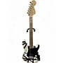Used EVH Striped Series '78 White and Black Solid Body Electric Guitar White and Black