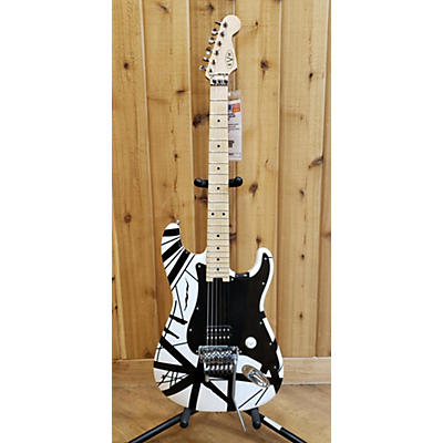 EVH Used EVH Striped Series BLACK & WHITE Solid Body Electric Guitar