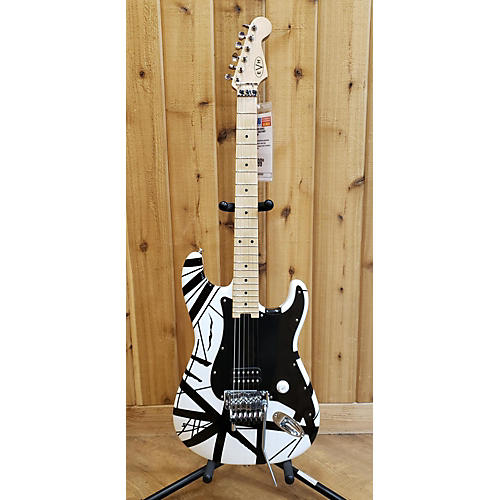 EVH Used EVH Striped Series BLACK & WHITE Solid Body Electric Guitar BLACK & WHITE