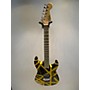 Used EVH Used EVH Striped Series Black And Yellow Solid Body Electric Guitar Black and Yellow