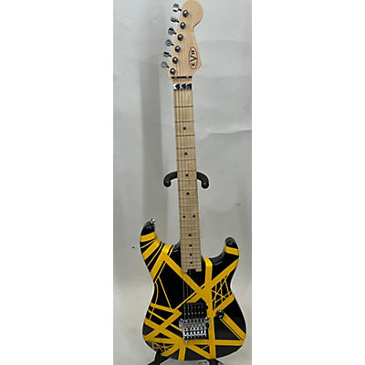 EVH Used EVH Striped Series Black And Yellow Solid Body Electric Guitar