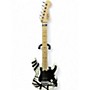 Used EVH Striped Series Black and White Solid Body Electric Guitar Black and White