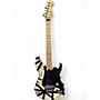 Used EVH Striped Series Black and White Solid Body Electric Guitar Black and White