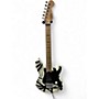 Used EVH Striped Series Black and White Solid Body Electric Guitar Black and White