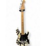 Used EVH Striped Series Black and White Solid Body Electric Guitar Black and White