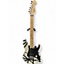 Used EVH Striped Series  Black and White Solid Body Electric Guitar Black and White