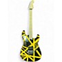 Used EVH Striped Series Black and Yellow Solid Body Electric Guitar Black and Yellow