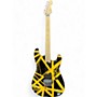 Used EVH Used EVH Striped Series Black with Yellow Stripes Solid Body Electric Guitar Black with Yellow Stripes