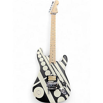 Used EVH Striped Series Crop Circles Satin Crop Circles Solid Body Electric Guitar