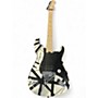 Used EVH Striped Series Frankie Arctic White Solid Body Electric Guitar Arctic White