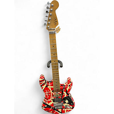 Used EVH Striped Series Frankie Custom Graphic Solid Body Electric Guitar