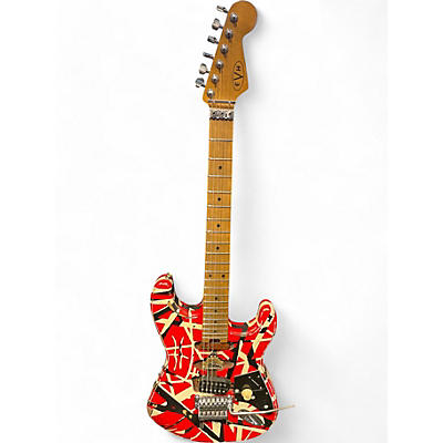 EVH Used EVH Striped Series Frankie RED Solid Body Electric Guitar