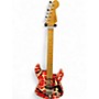 Used EVH Striped Series Frankie RED, WHITE, BLACK Solid Body Electric Guitar RED, WHITE, BLACK
