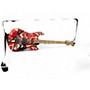 Used EVH Striped Series Frankie RED WHITE STRIPE Solid Body Electric Guitar RED WHITE STRIPE