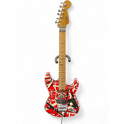 Used EVH Striped Series Frankie  RELIC Solid Body Electric Guitar