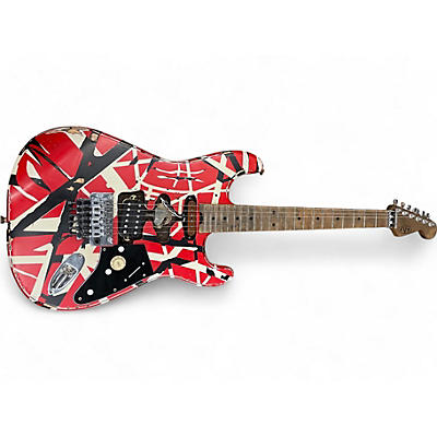 EVH Used EVH Striped Series Frankie Red Solid Body Electric Guitar