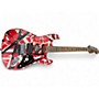 Used EVH Used EVH Striped Series Frankie Red Solid Body Electric Guitar Red