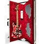 Used EVH Striped Series Frankie Red with Black and White Stripes Relic Solid Body Electric Guitar Red with Black and White Stripes Relic