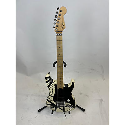 EVH Used EVH Striped Series Frankie White Solid Body Electric Guitar