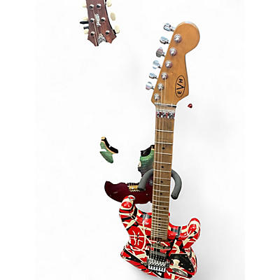 Used EVH Striped Series Frankie red Solid Body Electric Guitar