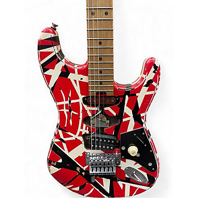 Used EVH Striped Series Frankie striped Solid Body Electric Guitar