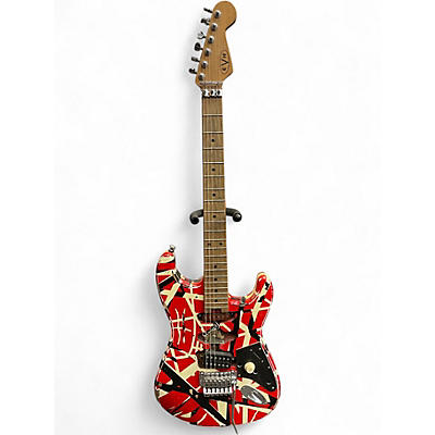 Used EVH Striped Series Frankie striped Solid Body Electric Guitar