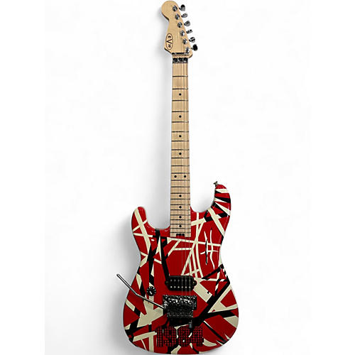 Used EVH Striped Series Left Handed Custom Graphic Electric Guitar Custom Graphic