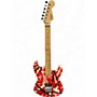 Used EVH Striped Series RED WITH BLACK STRIPES Solid Body Electric Guitar RED WITH BLACK STRIPES