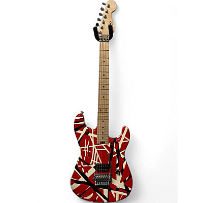 Used EVH Striped Series Red Solid Body Electric Guitar
