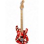 Used EVH Striped Series Red with Black Stripes Solid Body Electric Guitar Red with Black Stripes