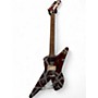 Used EVH Striped Series Shark Burgandy / Silver Stripes Solid Body Electric Guitar Burgandy / Silver Stripes
