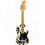 Used EVH Used EVH Striped Series WHITE BLACK STRIPES Solid Body Electric Guitar WHITE BLACK STRIPES