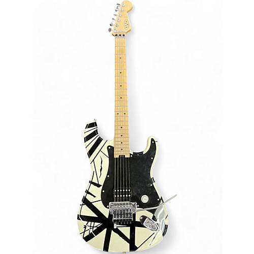 EVH Used EVH Striped Series White Solid Body Electric Guitar White