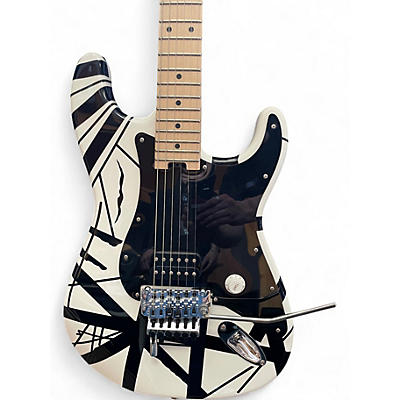 Used EVH Striped Series White Solid Body Electric Guitar