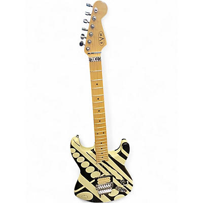 Used EVH Striped series GLOSScrop circle Crop circle Solid Body Electric Guitar